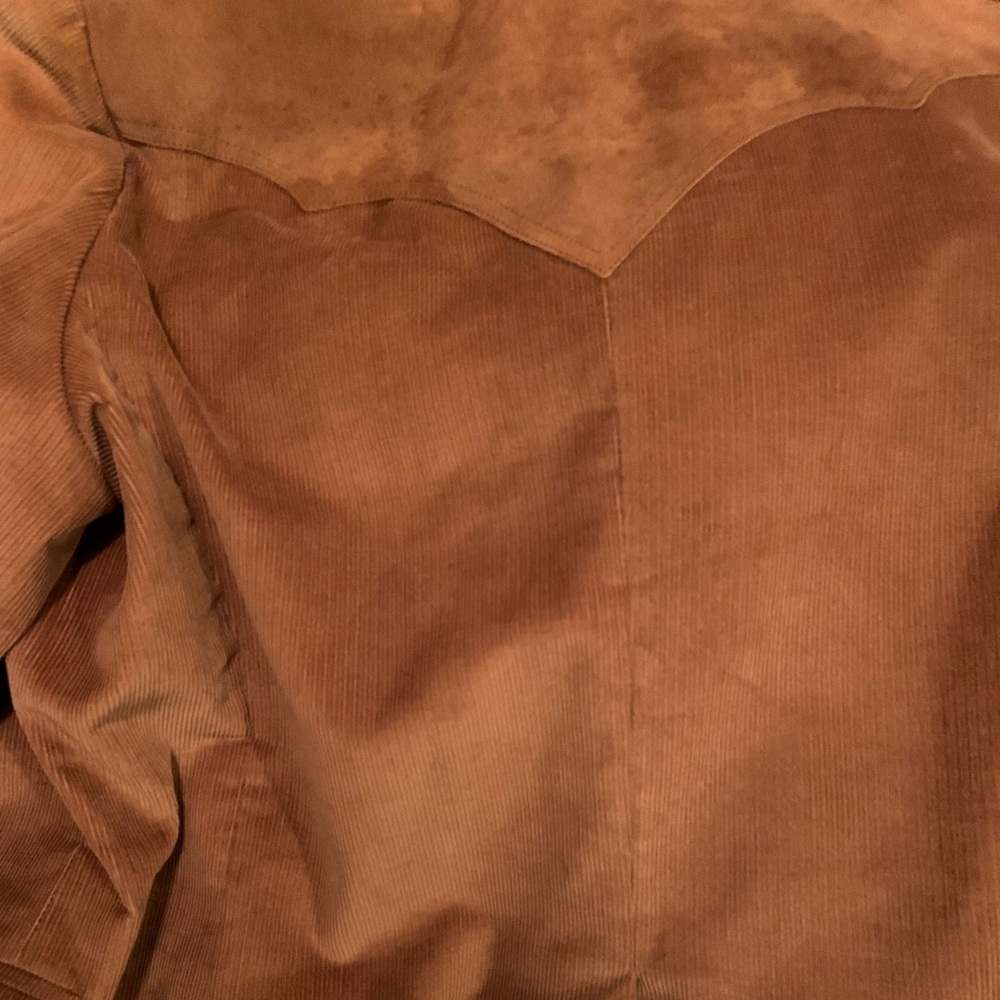 Vintage Pioneer ware Corduroy and leather. Size 50 color is beaver.